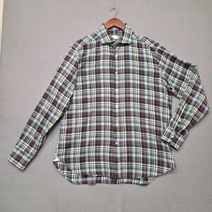 Mastai Ferretti Men's Multicolor‎ Long Sleeve Button Up Shirt Size Large